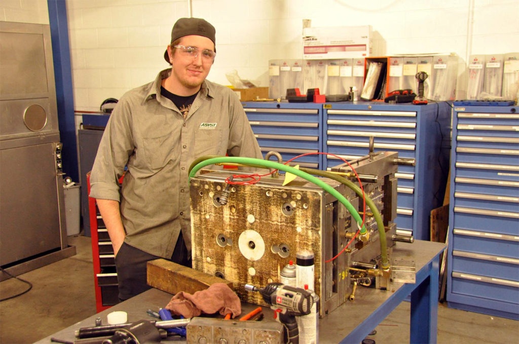 On the Job Alex Aschauer, tool room apprentice at Asyst Technologies